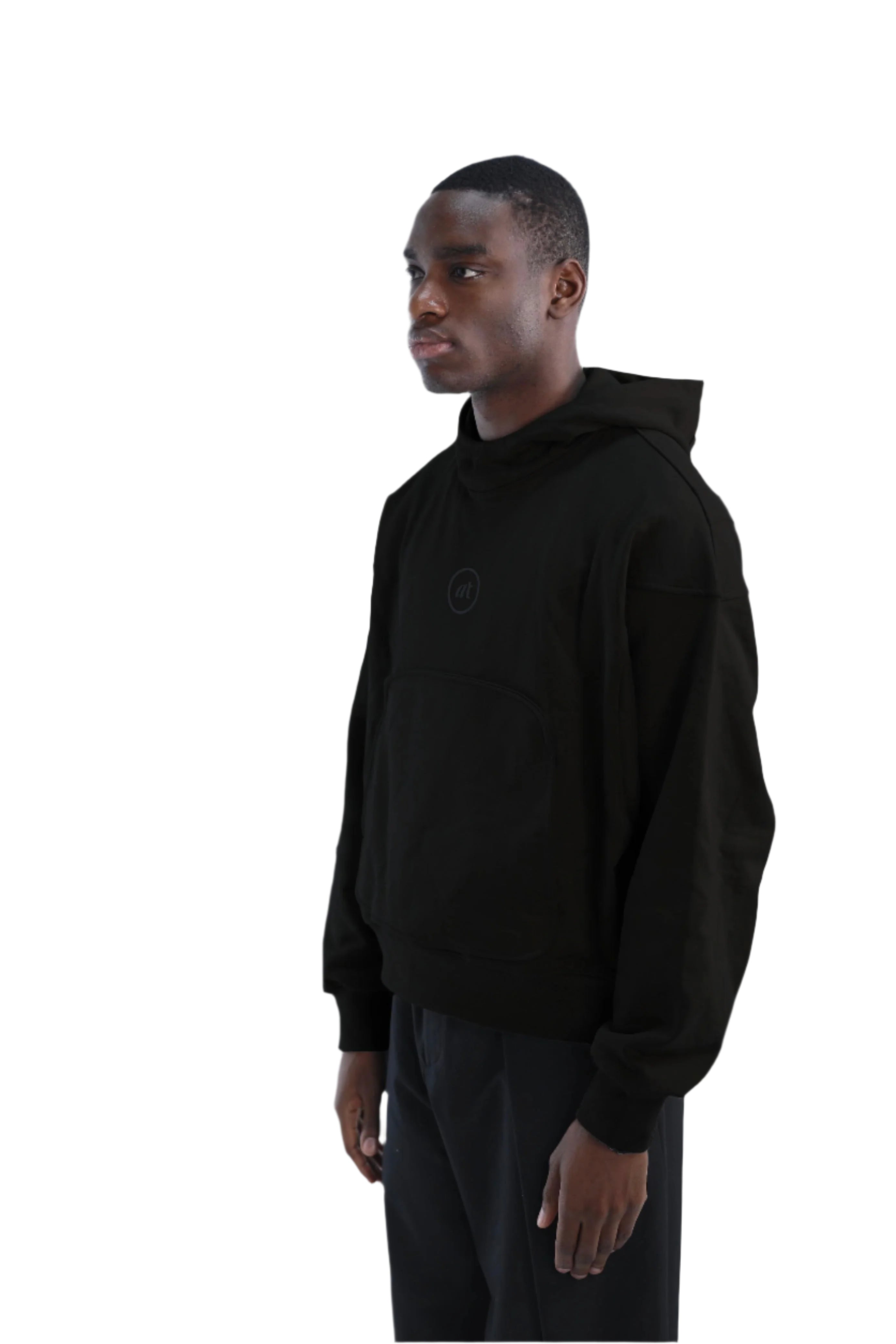 Black Seamline Hoodie