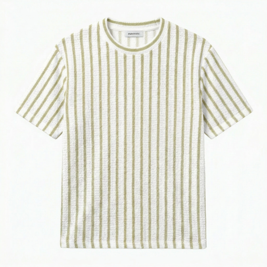 The Breeze Stripe T-shirt - Oliva