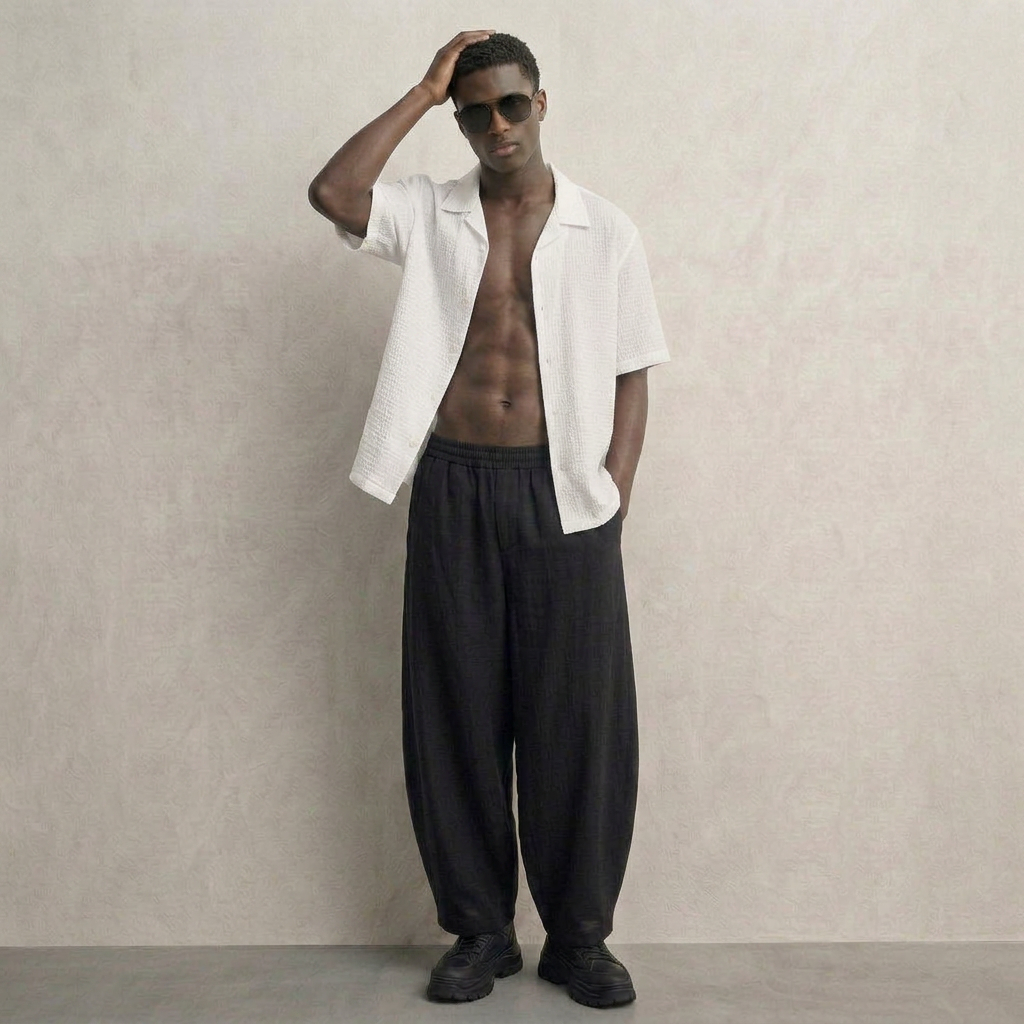 Waffle Shirt - Blanco