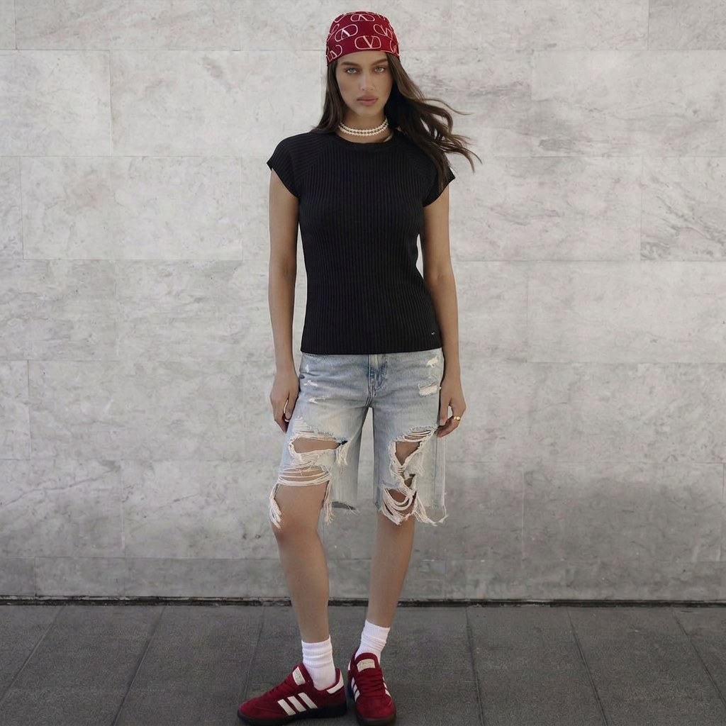 "Knitcode" The Sculpt Tank Women - Noir